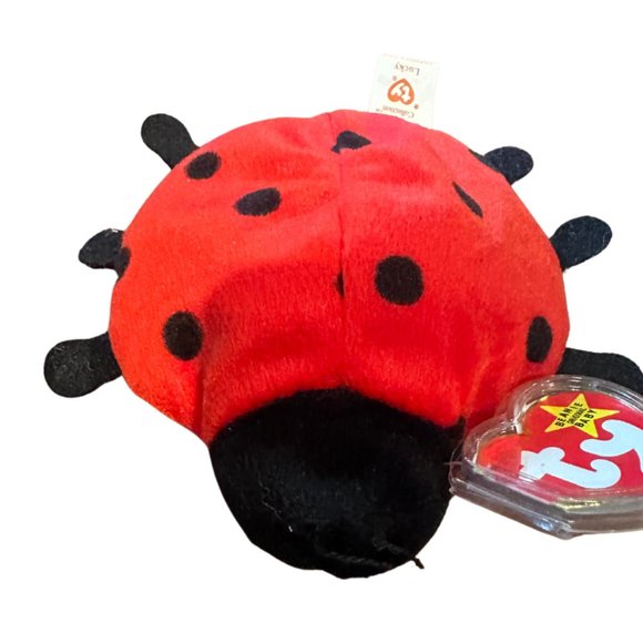 Ty Beanie Babies Lucky The Ladybug - NWT - Picture 2 of 9